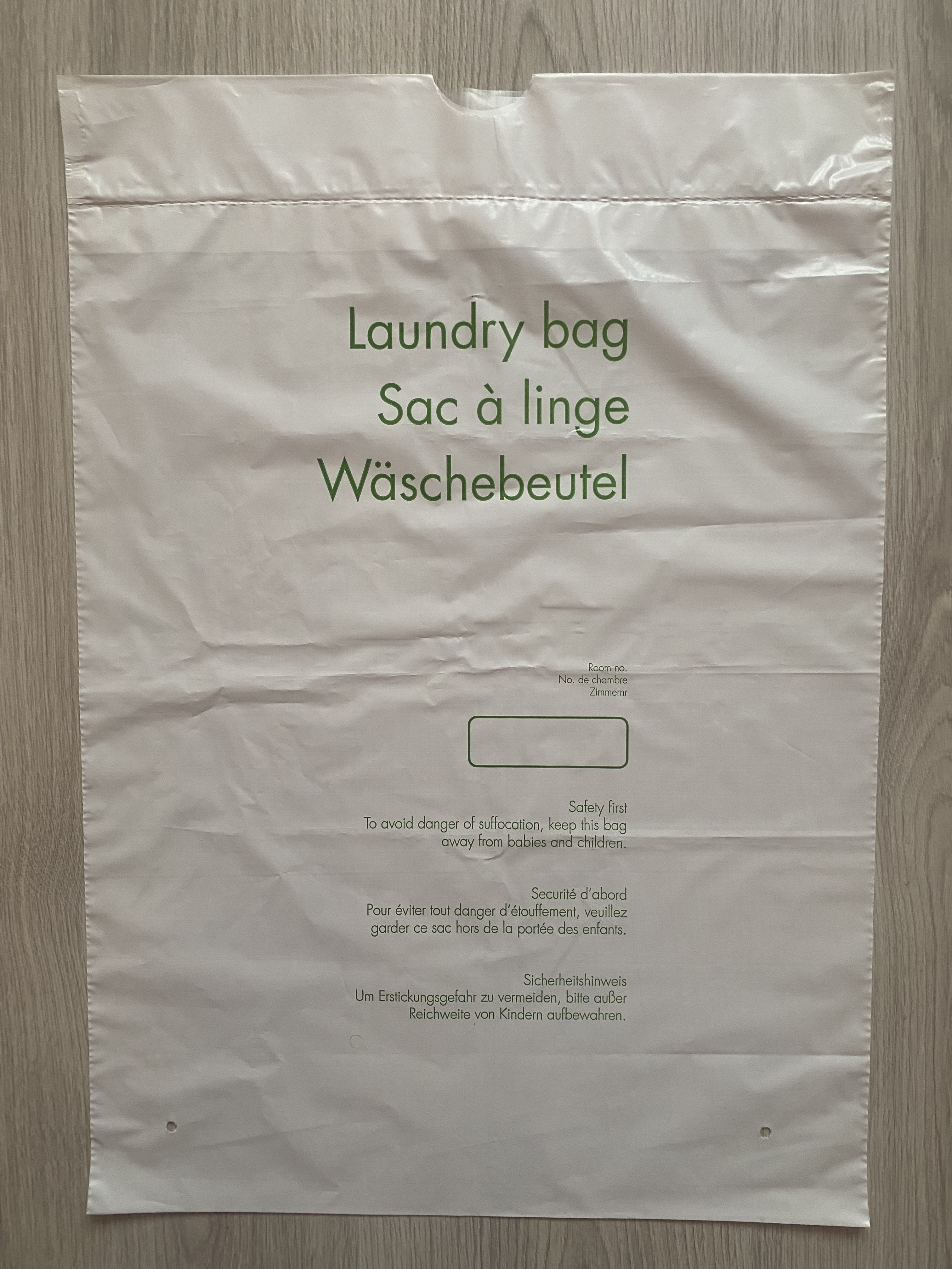 Szállodai szennyeszsák