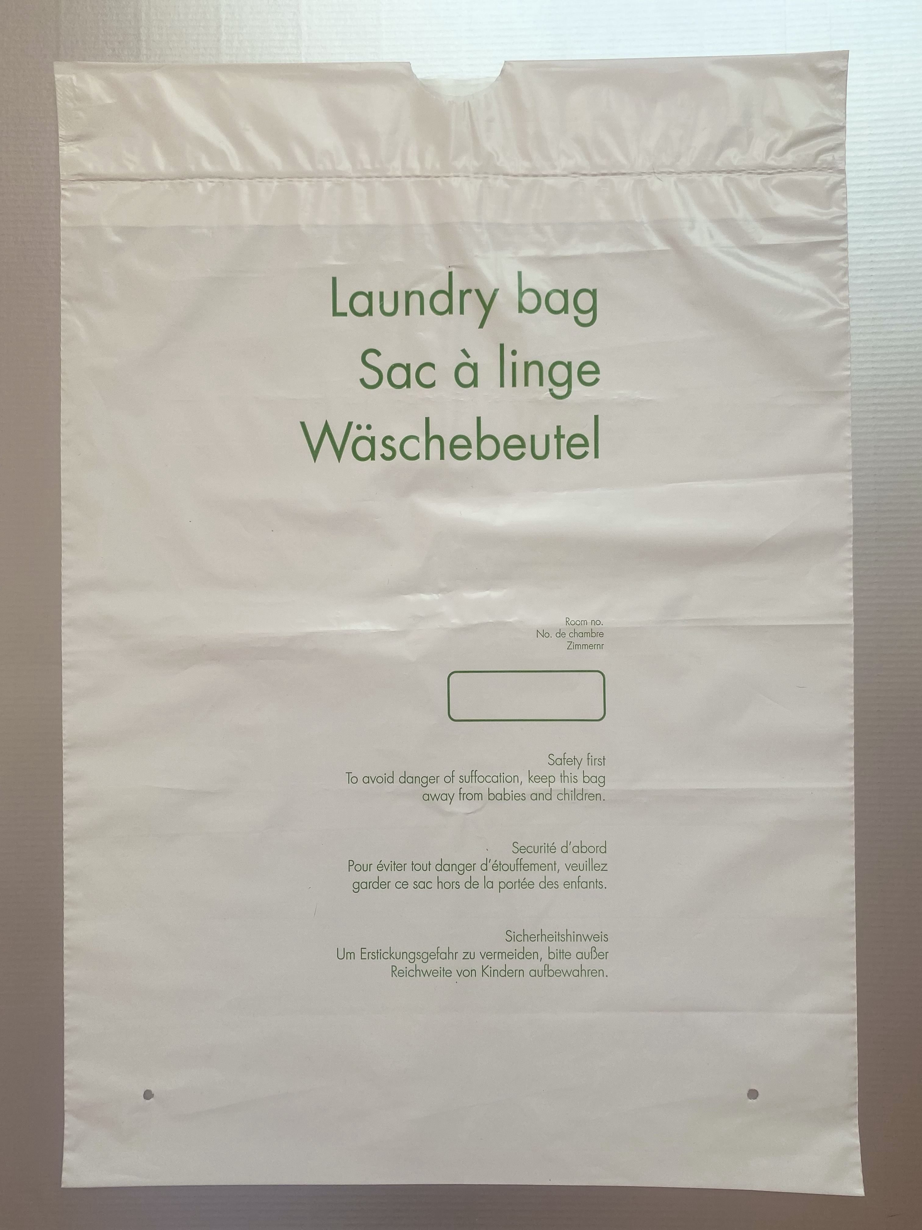 Szállodai szennyeszsák